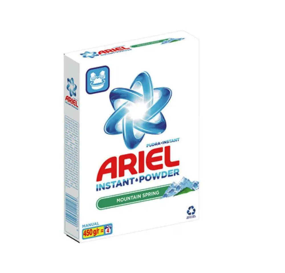 Detergent Manual Pudra - Ariel Manual Mountain Spring, 450 g