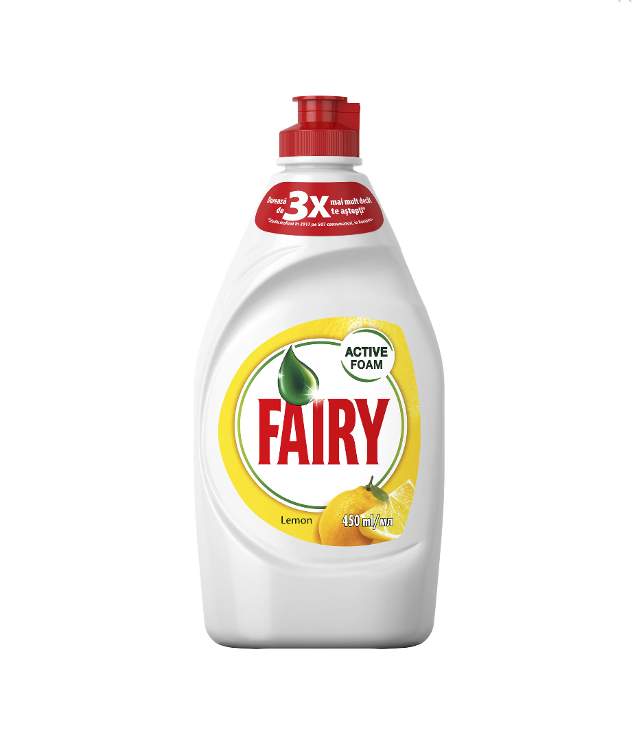 Detergent de vase Fairy Lemon, 450 ml