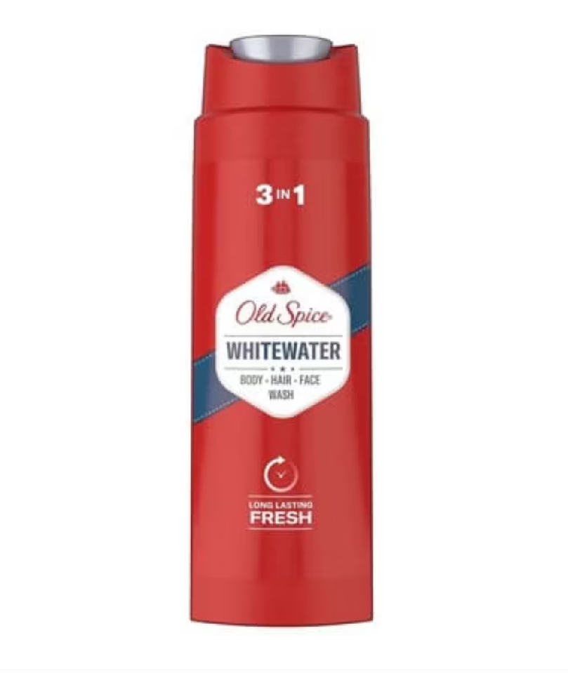 Old Spice Whitewater 3 in 1 gel de duș 675 ml pentru corp, păr și față