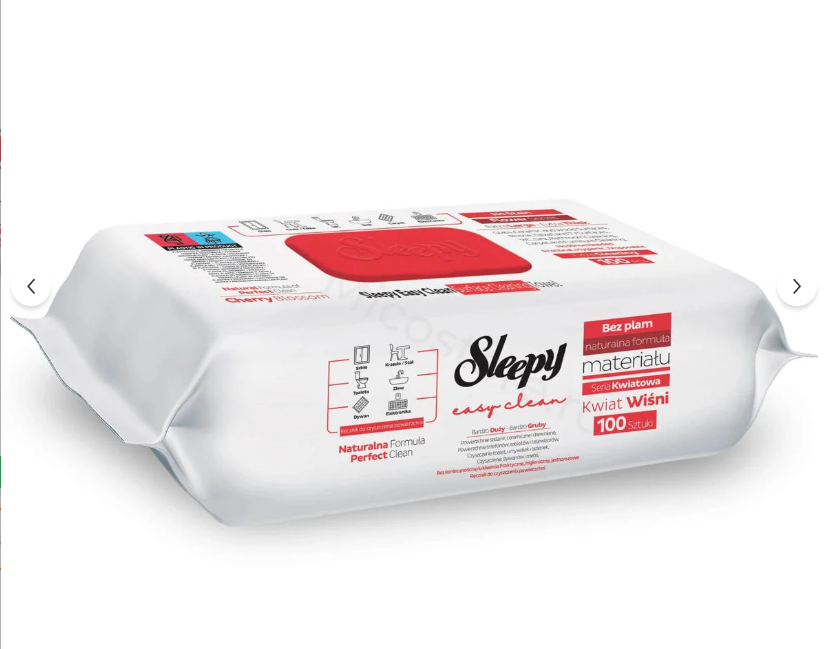 Sleepy Easy Clean Cherry Blossom servetele umede multisuprafete, 100 buc