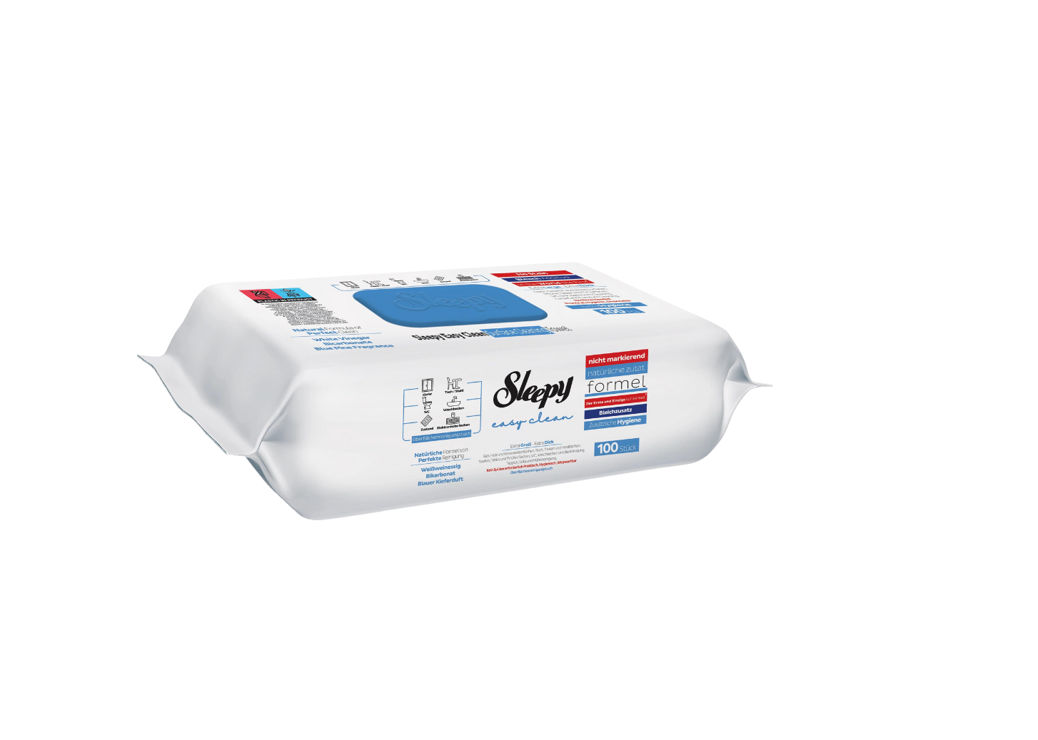 Sleepy Easy Clean White Soap servetele umede multisuprafete, 100 buc